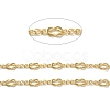 Rack Plating Brass Bowknot Link Chains CHC-C005-06G-2