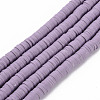 Handmade Polymer Clay Bead Strands CLAY-T002-6mm-58-1