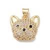 Brass Micro Pave Cubic Zirconia Pendants KK-M240-10F-2