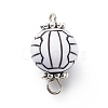 Acrylic Basketball Connector Charms PALLOY-JF01869-02-1