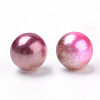 Rainbow Acrylic Imitation Pearl Beads LS-OACR-R065-8mm-A10-2