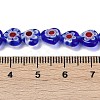 Handmade Millefiori Lampwork Beads Strands LAMP-G166-15A-4