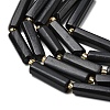 Natural Shungite Beads Strands G-D353-A10-4