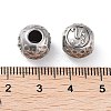 304 Stainless Steel Rhinestone European Beads STAS-A092-10Y-P-3