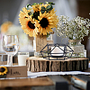 2Pcs 2 Style Iron Hollow Candle Holder AJEW-PH0001-59EB-3