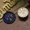 Christmas Series Wax Seal Brass Stamp Head LS-AJEW-M037-01G-28-1