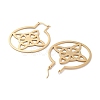 304 Stainless Steel Hoop Earrings EJEW-P271-02C-G-2