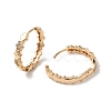 Brass Cubic Zirconia Hoop Earrings for Women EJEW-M238-08KCG-2