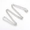 Brass Cable Chains Necklaces MAK-R019-P-1