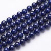 Dyed Grade A Natural Lapis Lazuli Beads Strands X-GSR8mmC123-2