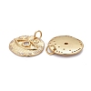 Brass Micro Pave Clear Cubic Zirconia Pendants ZIRC-Z011-13G-2