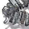 Natural Quartz Crystal Points Beads Strands G-K181-B08-3