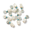 Natural Jade Donut Pendants SSHEL-R050-03G-1