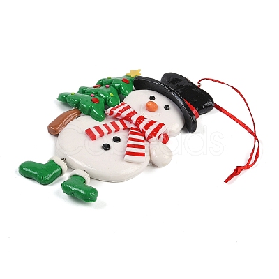 Christmas PVC Pendant Decorations HJEW-S003-03E-1