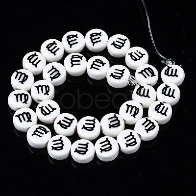 Handmade Porcelain Ceramic Beads Strands PORC-S502-032J-1