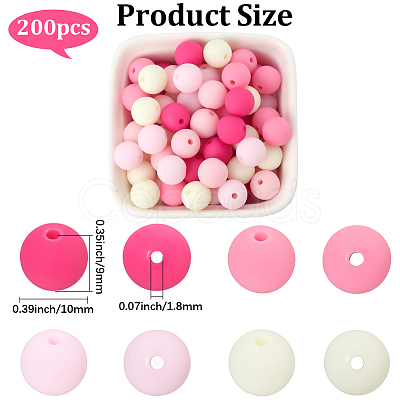 Rubberized Style Imitated Silicone Acrylic Beads MACR-PA0001-06C-01-1