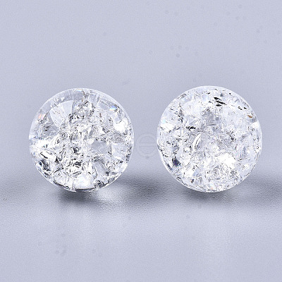 Transparent Crackle Acrylic Round Beads Strands LS-CCG-R002-12mm-01-1