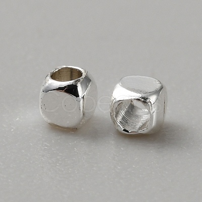 Cube Brass Beads KK-WH0081-64A-1
