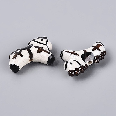 Handmade Porcelain Ceramic Beads PORC-Q005-01A-1