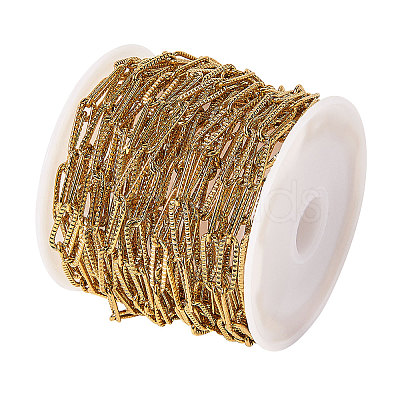 304 Stainless Steel Paperclip Chains CHS-CJC0001-01G-1
