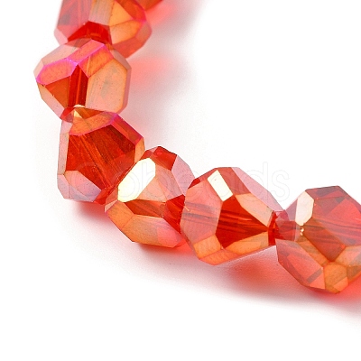 Transparent Electroplate Glass Beads Strands EGLA-I017-04-AB03-1