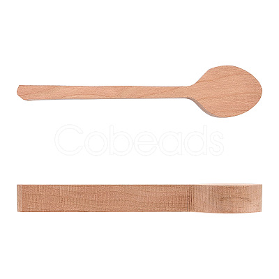 Gorgecraft Wood Carving Spoon AJEW-GF0001-39A-1