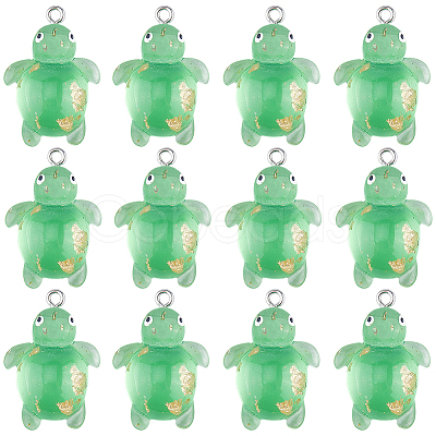 30Pcs Transparent Resin Pendants RESI-SC0002-72-1