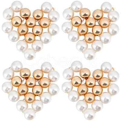 8Pcs Shell Pearl Beaded Pendants FIND-BBC0002-72-1