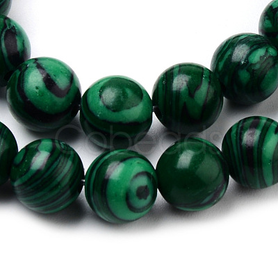 Synthetic Malachite Bead Strands X-G-Q462-57-8mm-1