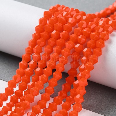 Opaque Solid Color Imitation Jade Glass Beads Strands LS-EGLA-A039-P4mm-D03-1