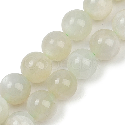 Natural Green Moonstone Beads Strands G-NH0060-A01-02-1