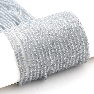 Transparent Electroplate Glass Beads Strands LS-GLAA-H021-01A-PL03-1