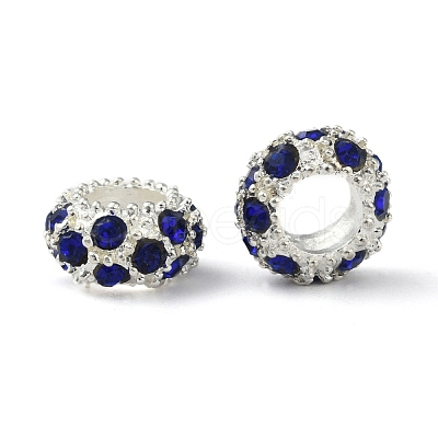 Alloy Rhinestone European Beads CPDL-H999-17-1