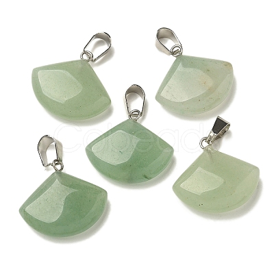 Natural Green Aventurine Pendants G-Z067-05P-06-1