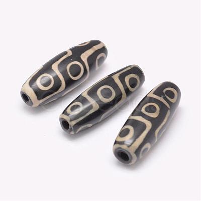 Tibetan Style 9-Eye dZi Beads  TDZI-G009-F-1