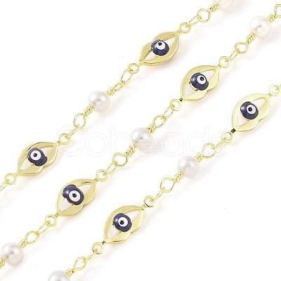 Enamel Lip Link Chains CHC-C006-02G-02-1-1
