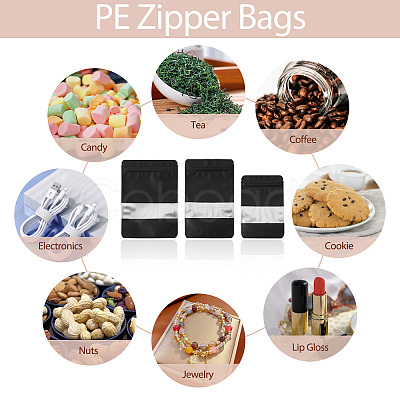 18Pcs 3 Styles PE Resealable Bags with Window OPP-TAD0001-01D-1