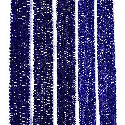 Electroplate Glass Beads Strands EGLA-A044-T4mm-A06-1