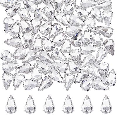 100Pcs Teardrop Sew on Rhinestone RGLA-DC0001-05-1