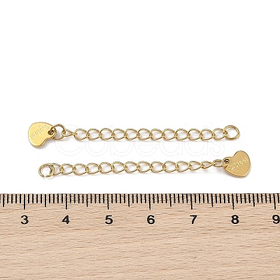 Ion Plating(IP) 304 Stainless Steel Curb Chain Extender STAS-A097-02A-G-1