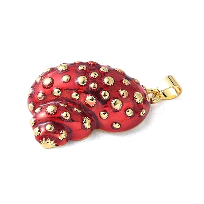 Brass Enamel Pendants KK-A252-01G-1