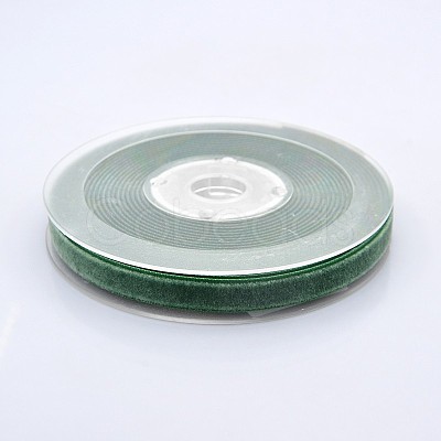 Polyester Velvet Ribbon for Gift Packing and Festival Decoration SRIB-M001-10mm-587-1