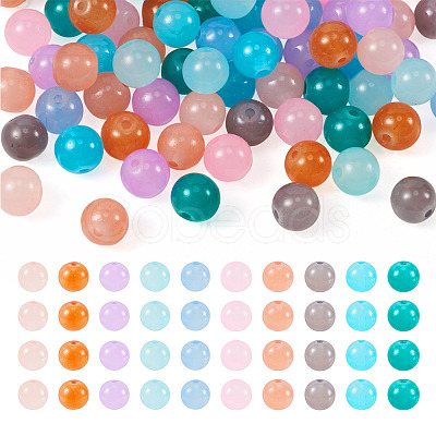 200Pcs 10 Colors Glass Beads GLAA-TA0001-29-1