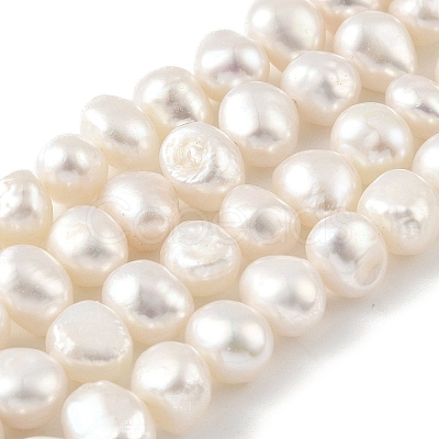 Natural Cultured Freshwater Pearl Beads Strands PEAR-A006-08F-1