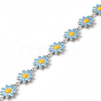304 Stainless Steel Flower Link Chains CHS-C004-04C-P-1