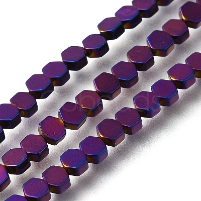 Electroplated Synthetic Non-magnetic Hematite Beads Strands G-C154-B01-01E-1