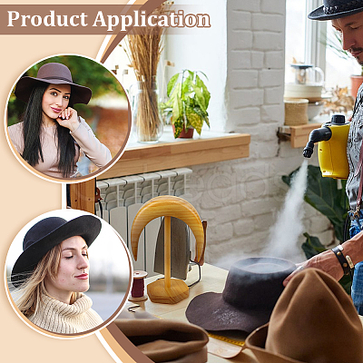 Wooden Hat Display Stand AJEW-WH0270-604-1