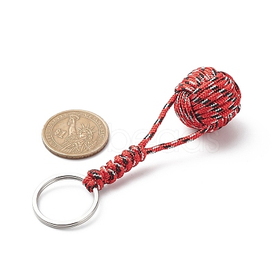 Braided Ball Rope Polyester Keychains KEYC-JKC00421-1