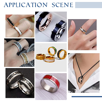 18Pcs 3 Size 201 Stainless Steel Grooved Finger Ring Settings STAS-UN0042-68-1