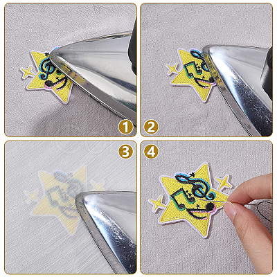 20Pcs Polyester Embroidery Sew on Ornament Accessories PATC-WH0008-256-1